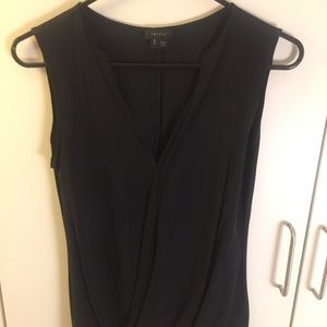 Theory navy blue silk tank top - S